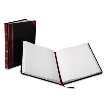 Boorum & Pease® Extra-durable Bound Book, Single-page Record-rule Format, Black-maroon-gold Cover, 11.94 X 9.78 Sheets, 150 Sheets-book freeshipping - TVN Wholesale
